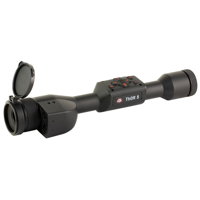 ATN Thor 5 4-16x Thermal Rifle Scope 320x240 12 micron 60 fps Smart Mil Dot 30mm Tube 25mm - TIWST5325LRF - 658175123538