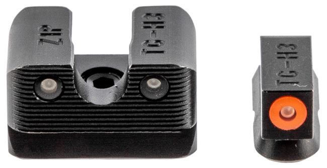 TruGlo TG231Z1C Tritium Pro  Black | Green Tritium Orange Outline Front Sight Green Tritium Rear Sight