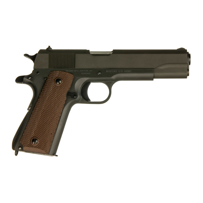 Inland MFG ILM1911 1911 A1 Government 45 ACP 7+1 5" Barrel, Black Parkerized Steel Frame w/Beavertail, Serrated Steel Slide, Wood Grip, Manual Safety - ILM1911 - 602686263009