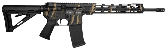 Diamondback DB15 5.56 NATO 16 in 30 rd Tiger Stripe Camo 12 in M-LOK