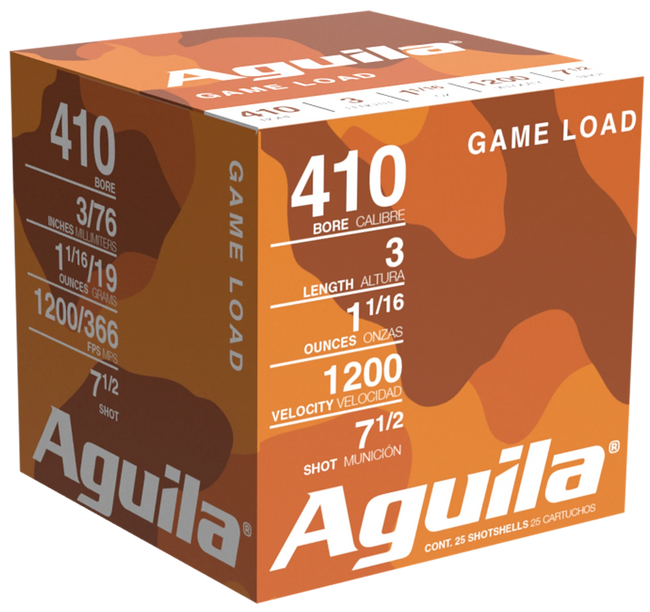 Aguila High Velocity Shotgun Game Load 410 ga. 3 in. 11/16 oz. 7.5 Shot 25 rd.