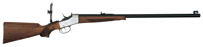 Davide Pedersoli 010S822457 Rolling Block Creedmoor #2 Full Size 45-70 Gov 1rd, 30" Blued Round Steel Barrel, Blued Steel Receiver, Walnut Fixed Stock, Double Set Trigger,