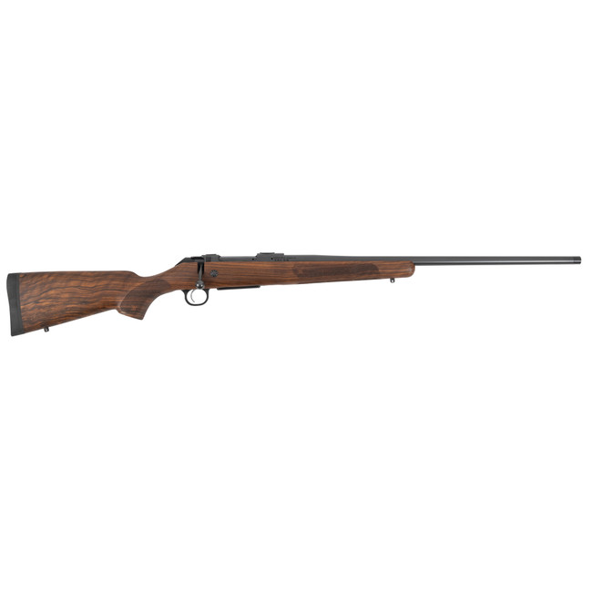 CZ 600 American 6.5 Creedmoor 24 in 5 Rounds Satin Finish Walnut Stock - 07717 - 806703077178