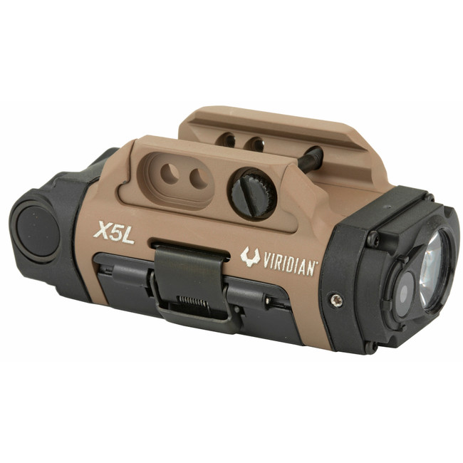 Viridian X5L-FDE Gen 3 Universal Rail Light Green Laser 500 Lumens - 9300016 - 804879604495