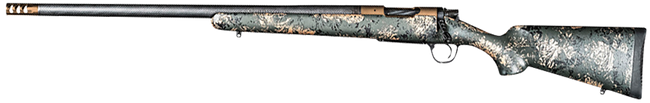 Christensen Arms 8010621200 Ridgeline FFT 308 Win 4+1 20" Carbon Fiber/Threaded Barrel, Burnt Bronze Cerakote, Green with Black/Tan Accents Stock,