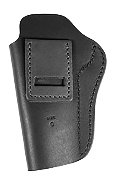 Uncle Mikes-leather(1791) UMIWB6MBLA Inside the Waistband  IWB Size 06 Matte Black Leather Belt Clip Fits 1911 5" Right Hand