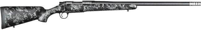 Christensen Arms 8010613700 Ridgeline FFT Full Size 6.5 PRC 3+1, 20" Stainless Steel Threaded Barrel, Stainless Aluminum Receiver, Black w/Gray Accents Fixed Sporter w/Flash Forged Technology Stock - 8010613700 - 696528090915