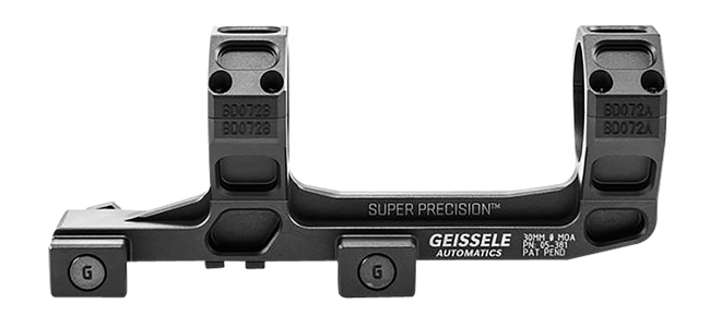 Geissele Automatics Super Precision 30mm Scope Mount Ring Combo Anodized