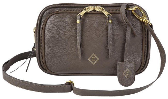 Girls With Guns 90-92 Tomboy Clutch Conceal Carry Bag 10" Long, Espresso PU Leather                                                                                                                     