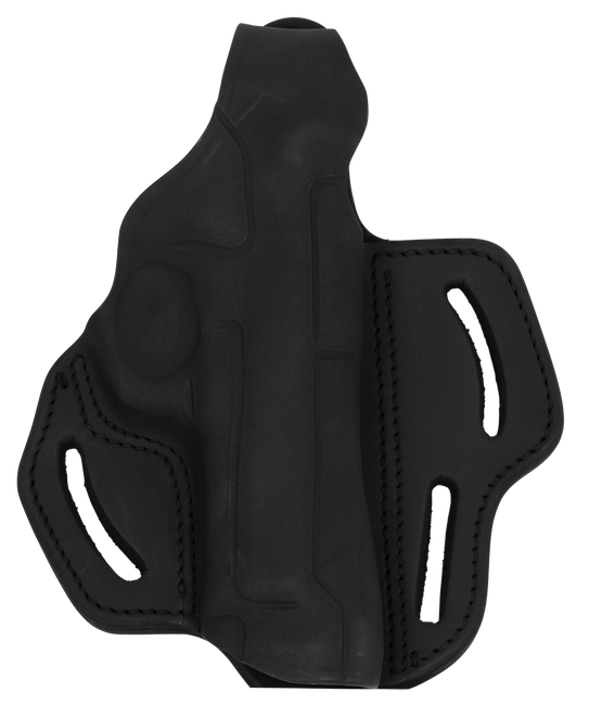 1791 Gunleather BHX4SBLR BHX  OWB 04 Stealth Black Leather Belt Slide Fits Beretta 92/CZ 75/P-10