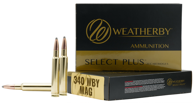 Weatherby Select Plus 340 Weatherby Magnum Barnes TTSX 225 Grain 20 Rounds