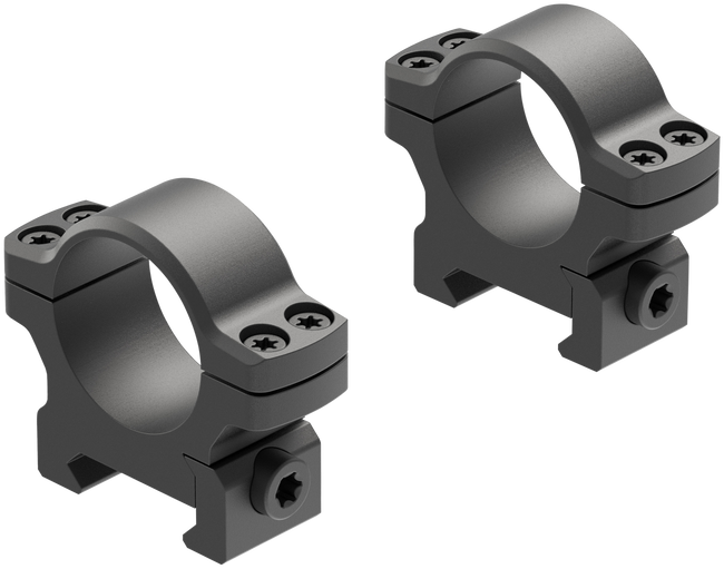 Leupold BackCountry Cross-Slot Scope Rings Matte 1 in Low 7075-T6 Aluminum
