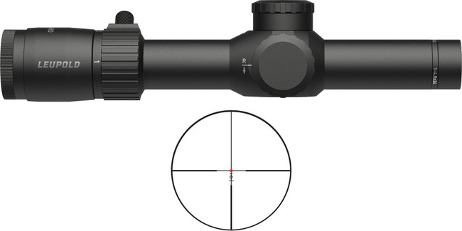 Leupold Mark 4HD 1-4.5x24mm Matte 30mm Tube Illuminated FireDot BDC - 183315 - 030317036348