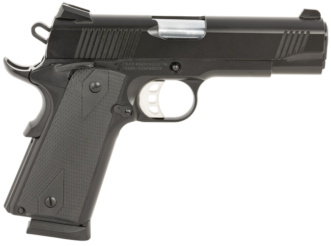 Tisas 1911 Carry Pistol - Black | .45ACP | 4.25" Barrel | 8rd | Rubber Grips