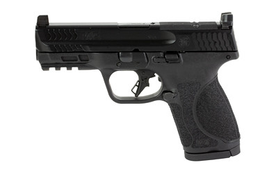 Smith & Wesson 13563 M&P M2.0  Compact 9mm Luger 15+1, 4" Black Armornite Steel Barrel & Optic Cut/Serrated Slide, Matte Black Polymer Frame w/Picatinny Rail - 13563 - 022188889628