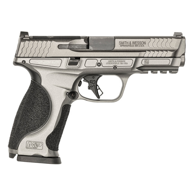 Smith & Wesson 13194 M&P M2.0 Optic Ready 9mm Luger 17+1 (3) 4.25", Tungsten Gray, Aluminum Frame with Picatinny Rail, Optic Cut Slide, Interchangeable Backstrap Grip, Ambi Controls - 13194 - 022188884951