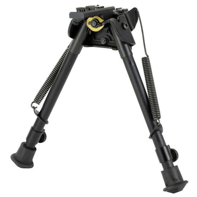 Harris Bipods S-L2M-LOK Swivel L M-LOK, 9-13", Black Steel/Aluminum, Self-Leveling Legs, Rubber Feet - SL2MLOK - 051156113281