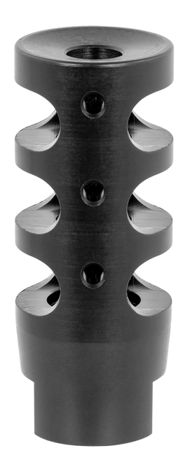 TacFire MZ10023BN Compact Compensator Black Nitride Steel with 5/8"-24 tpi Threads, 2.50" OAL & 1" Diameter for 308 Win AR-10