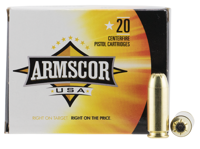 Armscor FAC103N 10mm Auto Jacketed Hollow Point 180 Grain 20 Rounds