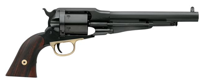 Taylors & Company 550773 1858 Remington Conversion 38 Special Caliber with 7.37" Barrel, 6rd Capacity Cylinder, Overall Blued Finish Steel & Walnut Grip