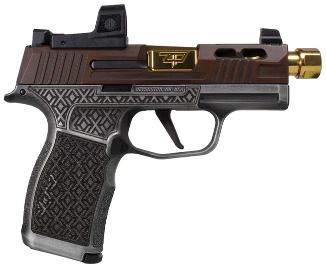 Sig Sauer P365X 9mm 3.1in 10rd Distressed Brown/Gray X Pattern