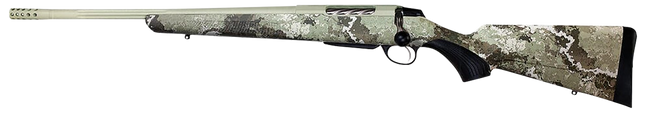Tikka JRTXVA470 T3x Lite 7mm Rem Mag 3+1 24.30" Fluted/Threaded, Desert Verde Cerakote Barrel/Rec, Veil Alpine Synthetic Stock, Interchangeable Grip, Muzzle Brake