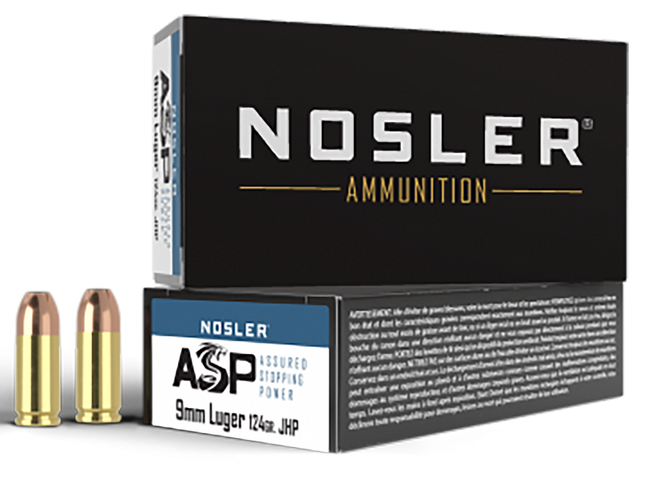 Nosler Match Grade 9mm Luger Jacketed Hollow Point 124 Grain 50 Rounds