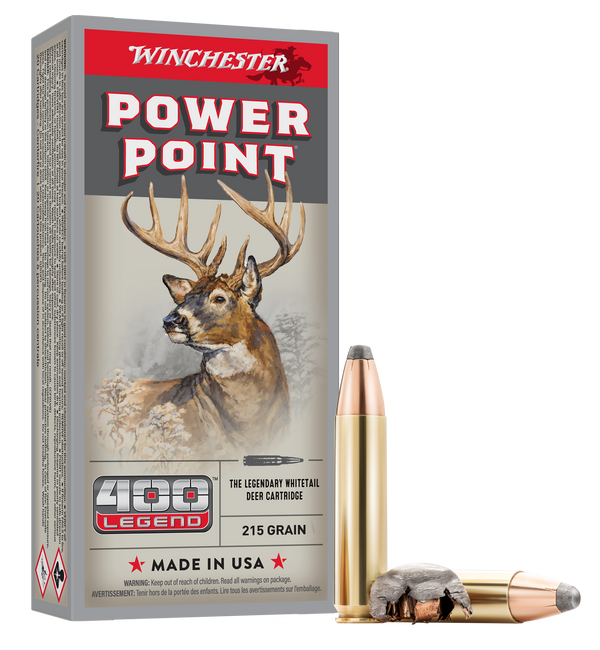 Winchester Power Point 400 Legend Pointed 215 Grain 20 Rounds