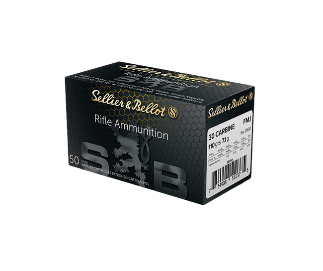 Sellier & Bellot SB30A 30 Carbine Full Metal Jacket 110 Grain 50 Rounds