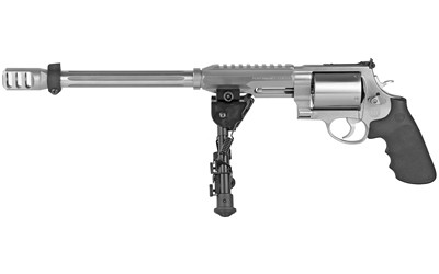 Smith & Wesson 170339 Performance Center Model 460 XVR 460 S&W Mag 5rd 14" MB Stainless Steel Barrel & Cylinder Satin Stainless Steel Frame with Black Polymer Grip Includes Bipod - 170339 - 022188703399