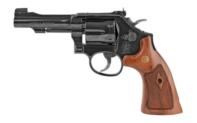 Smith & Wesson 150717 Model 48 Classic 22 WMR Blued Carbon Steel 4" Barrel, 6rd Cylinder & K-Frame, Wood Grip, Internal Lock - 150717 - 022188142259