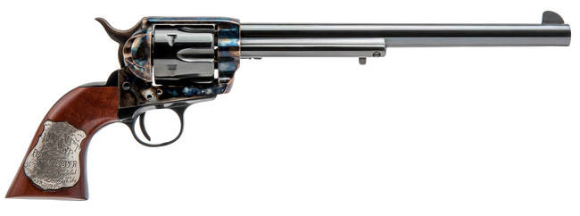 Cimarron Wyatt Earp Buntline 45 Colt 10in 6rd Blued Case Hardened Walnut