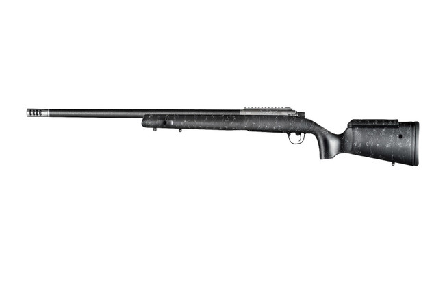 Christensen Arms 8010700200 ELR  300 PRC 3+1 26" Target Profile Carbon Fiber Barrel, Black Nitride Finish, Black with Gray Webbing Stock - 8010700200 - 696528086956