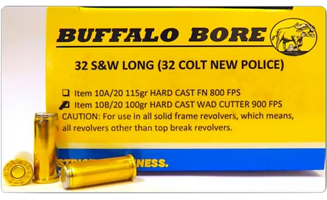 Buffalo Bore Ammunition 7C20 Personal Defense Strictly Business 454Casull 360gr Lead Wide Nose 20 Rounds