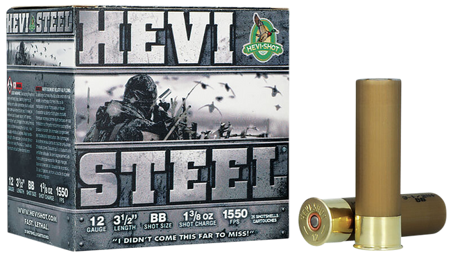Hevi Shot Hevi Steel Load 12 ga. 3.5 in. 1 3/8 oz. BB Shot 25 rd.