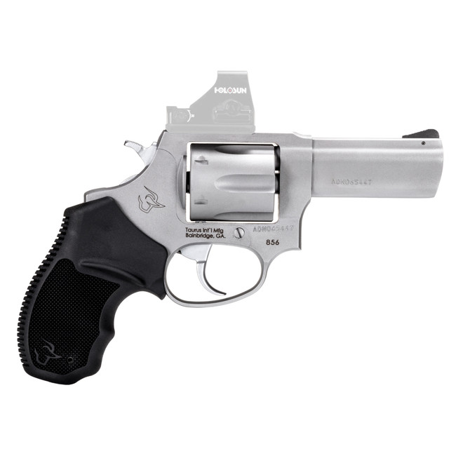 Taurus 856 TORO Revolver - Stainless | 38 Spl +P | 3" Barrel | 6rd | Rubber Grip | Includes Optic Mount - 2-856P39 - 725327634454