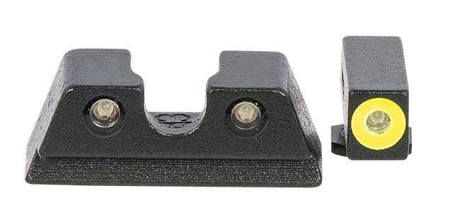 Meprolight Glock42/43 Green Front Sight Yellow Outline Green Tritium Rear Sight