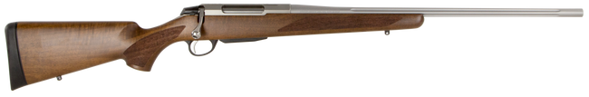 Tikka JRTXA718 T3x Hunter 270 Win 3+1 22.40" Fluted Barrel, Stainless Steel Metal Finish, Oiled Wood Stock