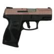 Taurus G2C 9mm Luger 3.2 Inch Barrel 12 Rounds Rose Gold Glitter