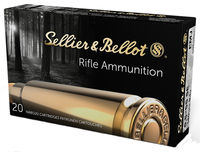 Sellier & Bellot SB6555C 6.5x55 Swedish Full Metal Jacket Boat Tail 140 Grain 20 Rounds