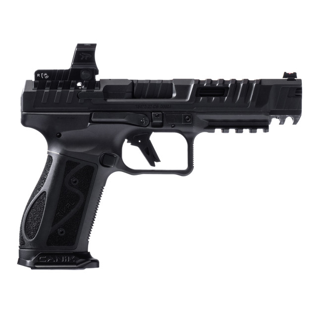 CANIK SFx RIVAL-S Pistol - Black | 9mm | 5" Barrel | 2 - 18rd Mag | MeCanik MO2 Optic | Steel Frame - HG7607N - 787450850675