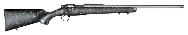Christensen Arms 8010102100 Mesa  6.5 PRC 4+1 24" Threaded Barrel, Tungsten Gray Cerakote, Black with Gray Webbing Stock