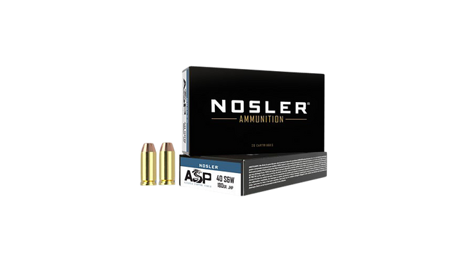 Nosler Match Grade 10mm Auto Jacketed Hollow Point 180 Grain 50 Rounds