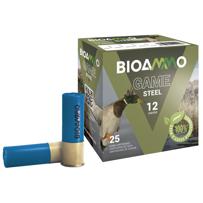 BIOAMMO HB Pheasant Shotgun Ammo 12 ga. 1 oz. 5 Shot Steel 25 rd.