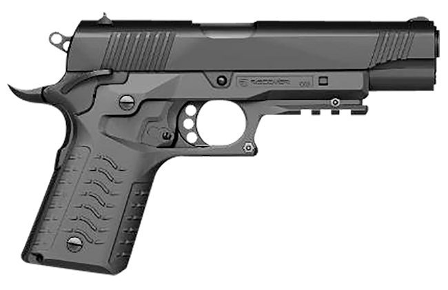 Recover Tactical Gray Polymer Grip Rail System for Standard Frame 1911