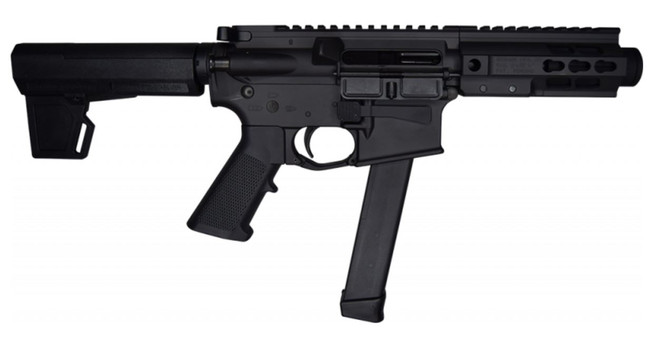 Brigade MFG BM-9 Forged Aluminum AR Pistol - Black | 9mm | 5.5" Barrel | 5" U-LOC Rail | Faux Can | KAK Blade