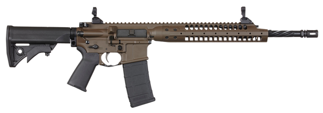 LWRC A5 Individual Carbine 5.56x45mm NATO 14.7in 30+1 Patriot Brown Adjustable Stock