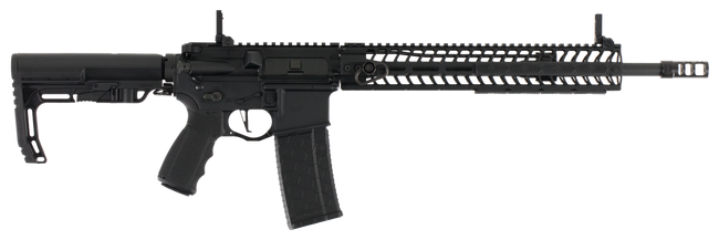 Spikes PHUR5435M3R Pipe Hitter  223 Rem,5.56x45mm NATO 16" No Magazine Black Hard Coat Anodized 6 Position MFT BMS Minimalist Stock