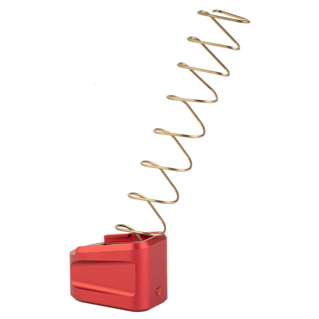 Strike Industries EMPALG19RED Extended Mag Plate for Glock G19 Red 6061 T6 Aluminum - EMPALG19RED - 793811765434