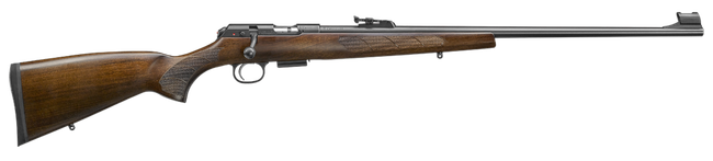 CZ-USA 02301 CZ 457 Lux 22 LR Caliber with 5+1 Capacity, 24" Barrel, Black Nitride Metal Finish & Turkish Walnut Stock Right Hand (Full Size)